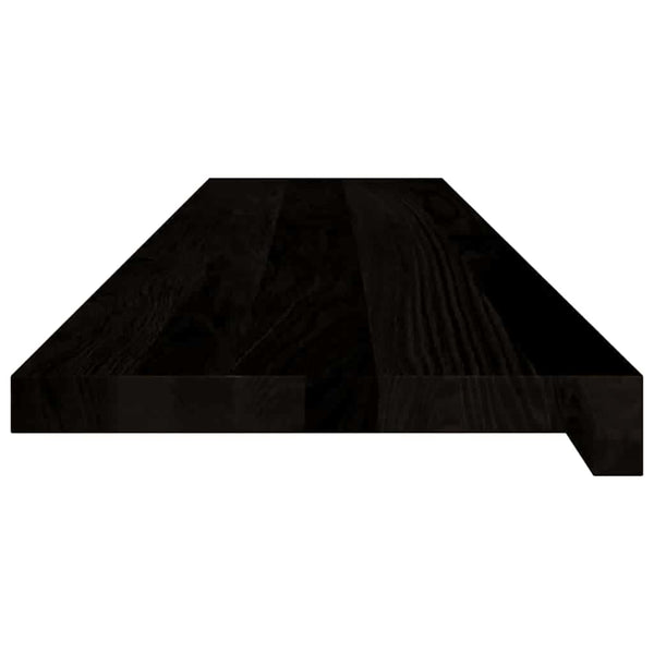 vidaXL Stair Treads 16 pcs. Dark Brown 110x25x2 cm Solid Oak Wood