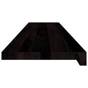 vidaXL Stair Treads 16 pcs. Dark Brown 120x25x2 cm Solid Oak Wood