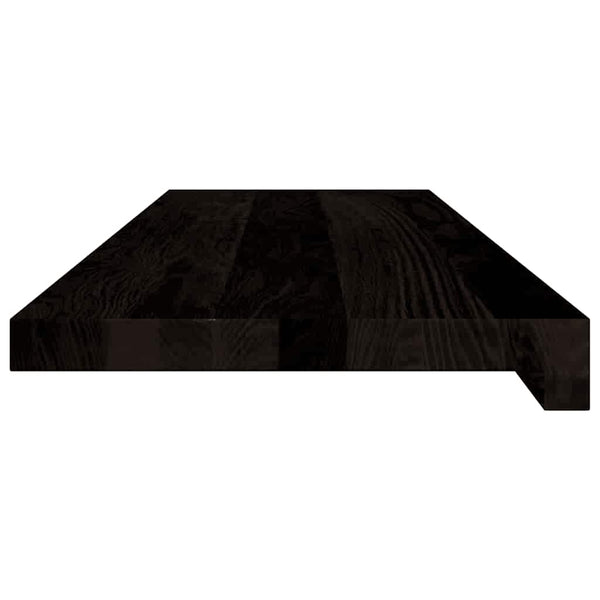vidaXL Stair Treads 16 pcs. Dark Brown 80x30x2 cm Solid Oak Wood