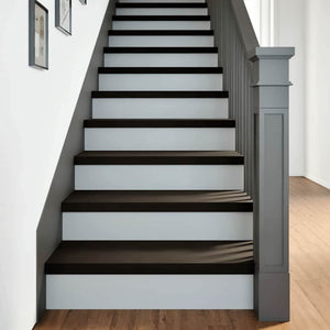 vidaXL Stair Treads 16 pcs. Dark Brown 80x30x2 cm Solid Oak Wood