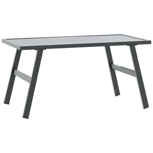 Gartenbänke 4er Set mit Kissen, Schwarz