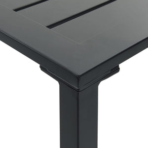 7-teiliges Gartenbar-Set Schwarz Stahl