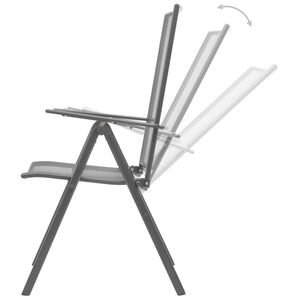 Verstellbares Gartenstuhl-Set, 3-teilig