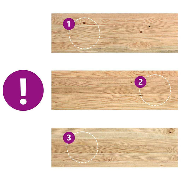 Eiche Treppenstufen Massivholz 80x25 cm, 2er Set