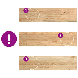 vidaXL Stair Treads 2 pcs Untreated 100x25x2 cm Solid Oak Wood