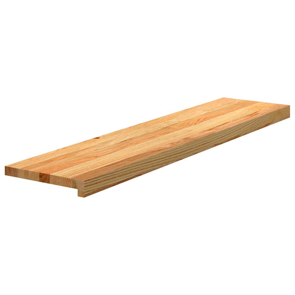 vidaXL Stair Treads 2 pcs. Light Brown 110x25x2 cm Solid Oak Wood