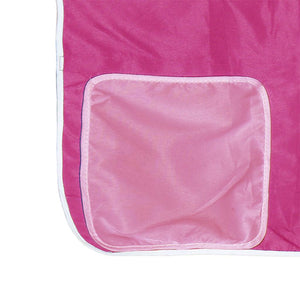 vidaXL Bunk Bed with Curtains Pink 80x200 cm Solid Pine Wood