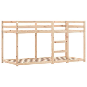 vidaXL Bunk Bed with Curtains Pink 80x200 cm Solid Pine Wood