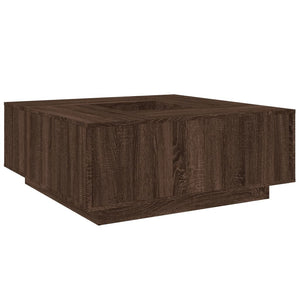 vidaXL Coffee Table Brown Oak-look 100x100x40 cm Engineered Wood