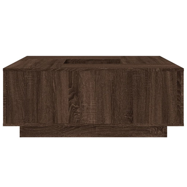 vidaXL Coffee Table Brown Oak-look 100x100x40 cm Engineered Wood