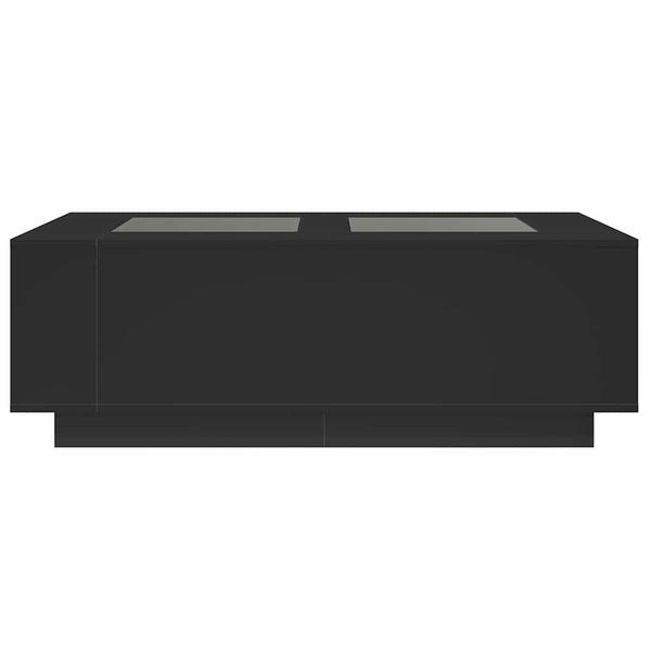 vidaXL Infinity LED Coffee Table Black 116x69x40 cm