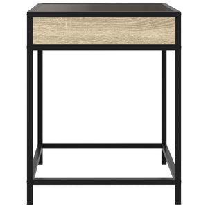vidaXL Infinity LED Nightstand Sonoma Oak 40x40x51 cm