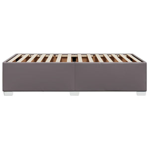 Bettgestell Grau 80x200 cm Kunstleder