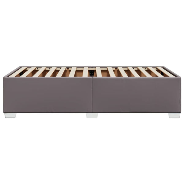 Bettgestell Grau 80x200 cm Kunstleder