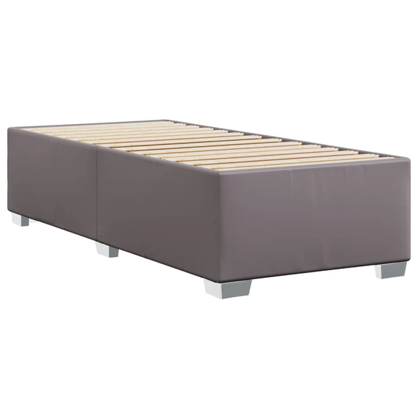 Bettgestell Grau 80x200 cm Kunstleder