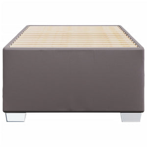 Bettgestell Grau 90x190 cm Kunstleder