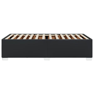 Bettgestell Schwarz 90x200 cm Kunstleder
