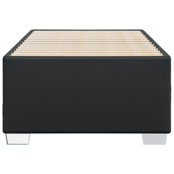 Bettgestell Schwarz 100x200 cm Kunstleder