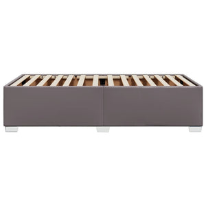 Bettgestell Grau 100x200 cm Kunstleder
