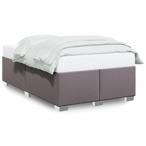 Bettgestell Grau 120x200 cm Kunstleder