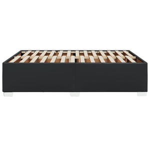 Bettgestell Schwarz 140x200 cm Kunstleder