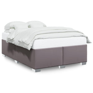 vidaXL Bed Frame Grey 160x200 cm Faux Leather