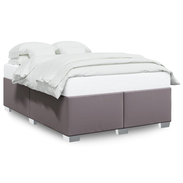 vidaXL Bed Frame Grey 160x200 cm Faux Leather