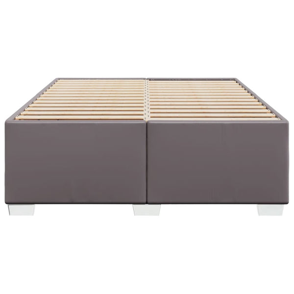 vidaXL Bed Frame Grey 160x200 cm Faux Leather