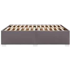 vidaXL Bed Frame Grey 160x200 cm Faux Leather