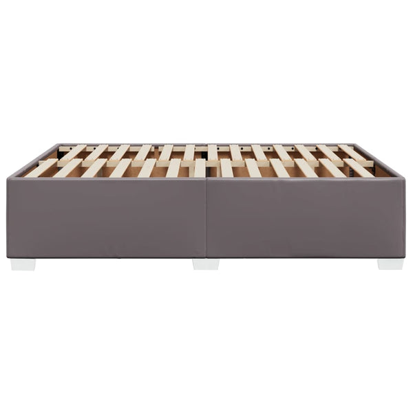 vidaXL Bed Frame Grey 160x200 cm Faux Leather