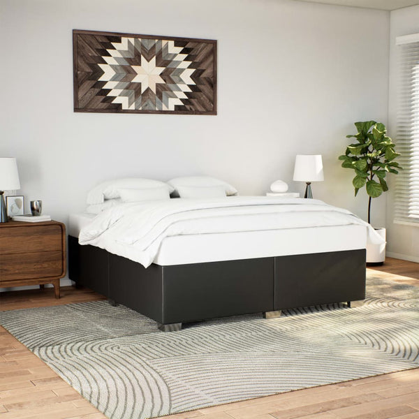 vidaXL Bed Frame Black 180x200 cm Faux Leather