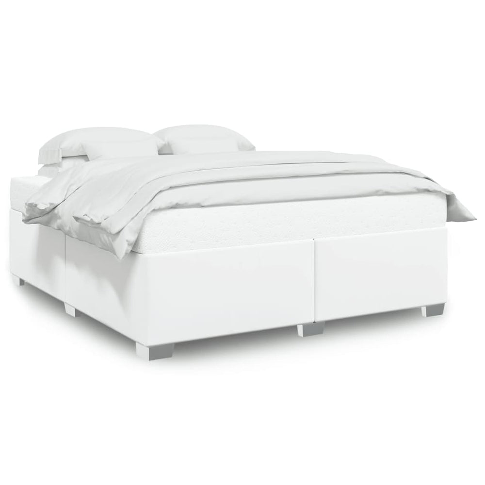vidaXL Bed Frame White 180x200 cm Faux Leather