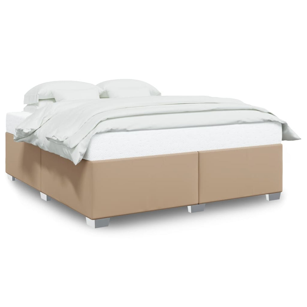 vidaXL Bed Frame Cappuccino Brown 180x200 cm Faux Leather