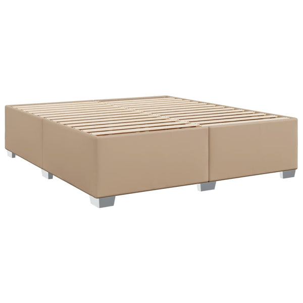 vidaXL Bed Frame Cappuccino Brown 180x200 cm Faux Leather