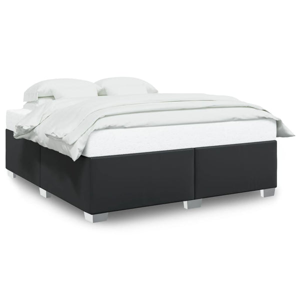 vidaXL Bed Frame Black 200x200 cm Faux Leather