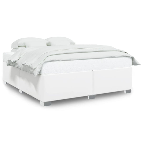 vidaXL Bed Frame White 200x200 cm Faux Leather