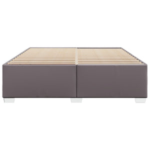 vidaXL Bed Frame Grey 200x200 cm Faux Leather