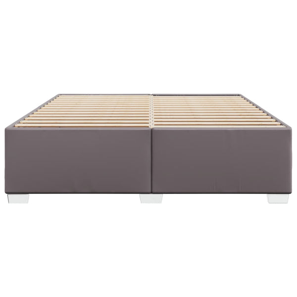 vidaXL Bed Frame Grey 200x200 cm Faux Leather