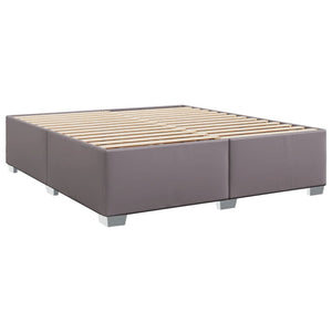 vidaXL Bed Frame Grey 200x200 cm Faux Leather