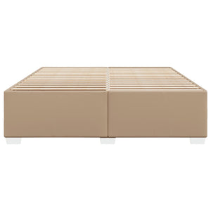vidaXL Bed Frame Cappuccino Brown 200x200 cm Faux Leather