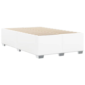 vidaXL Bed Frame without Mattress White Faux Leather