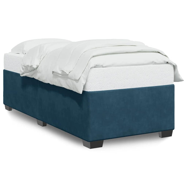 vidaXL Bed Frame Blue 80x200 cm Velvet