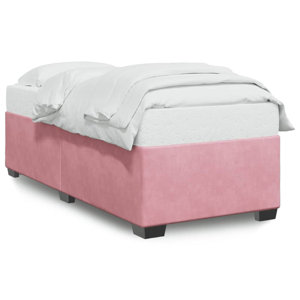 vidaXL Bed Frame Pink 80x200 cm Velvet