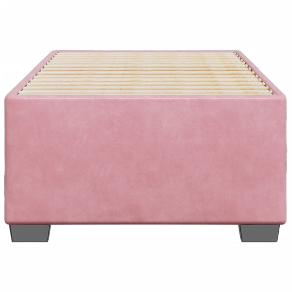 vidaXL Bed Frame Pink 80x200 cm Velvet