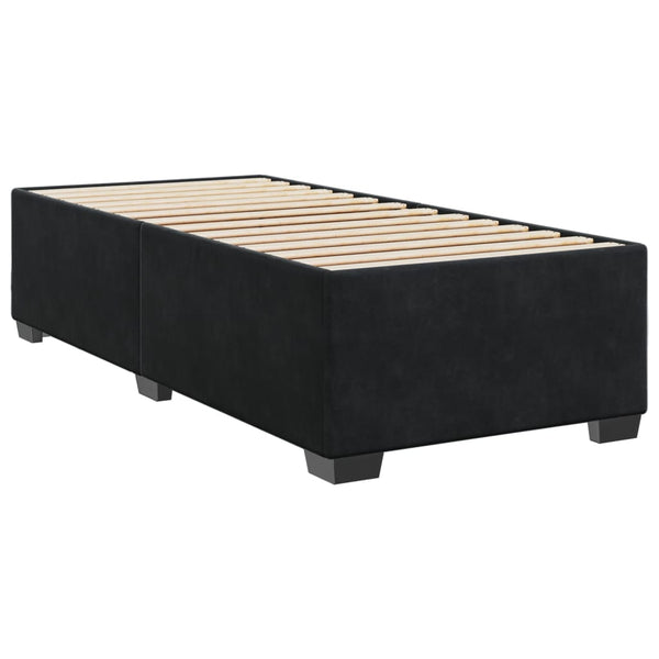 vidaXL Bed Frame Black 90x190 cm Velvet