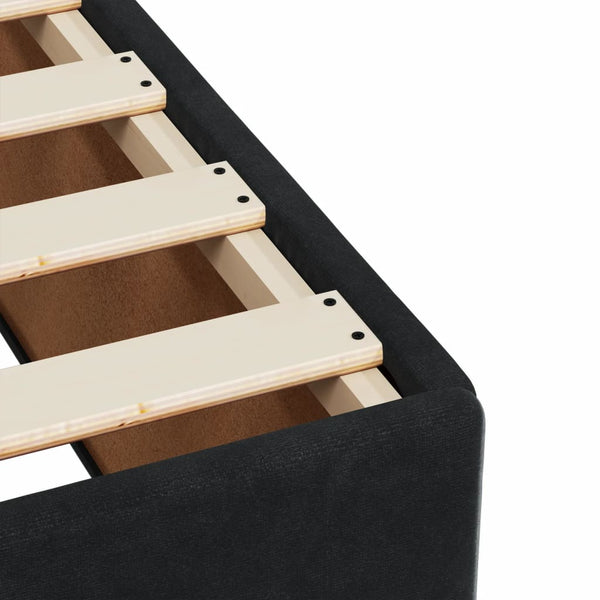 vidaXL Bed Frame Black 90x190 cm Velvet