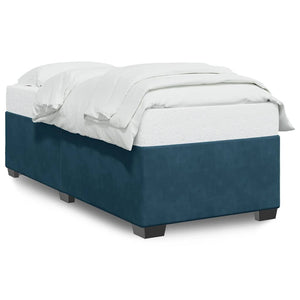 vidaXL Bed Frame Blue 90x190 cm Velvet
