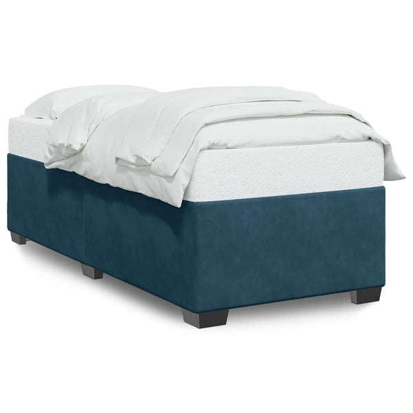 vidaXL Bed Frame Blue 90x190 cm Velvet