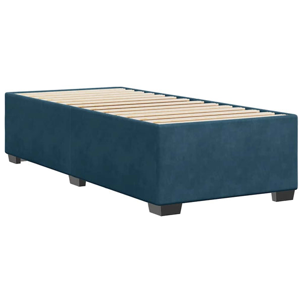 vidaXL Bed Frame Blue 90x190 cm Velvet