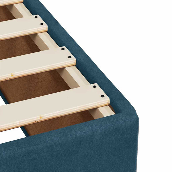 vidaXL Bed Frame Blue 90x190 cm Velvet